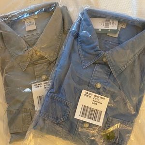 Mens lands end button down shirts